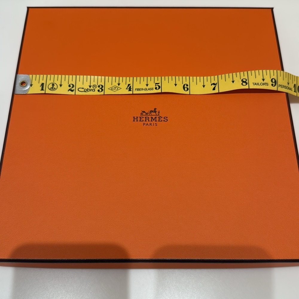 Hermès Orange scarf, baby towel, Gift Box with Ribbon, brand new. - Picture 9 of 9